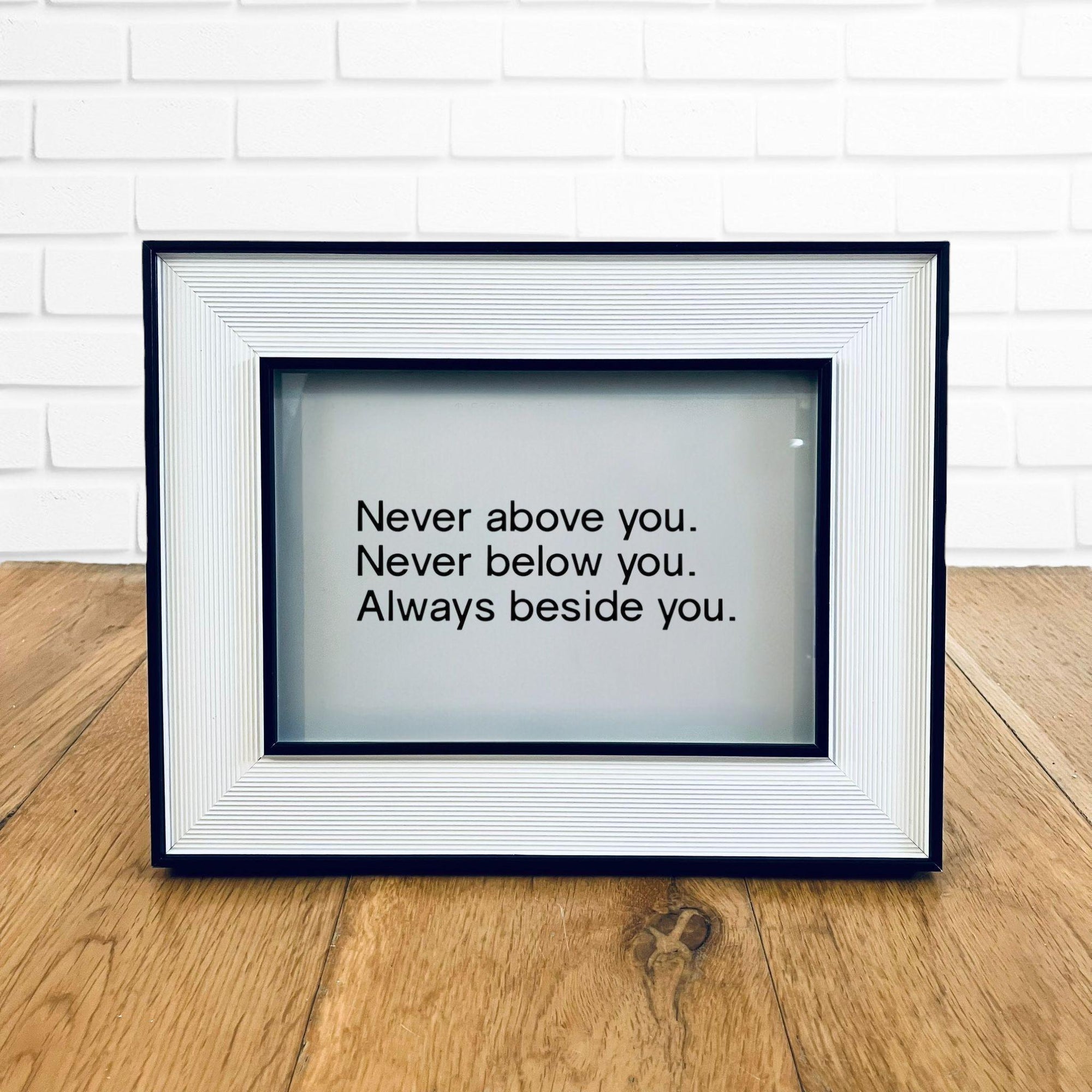 Classic Framed Love Quote Print Valentine's Day Gift Friend Girlfriend Boyfriend Anniversary Poe