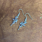 Handmade Fairy Angel Themed Drop Earrings Silver Tone Charm Dangle Earrings Various