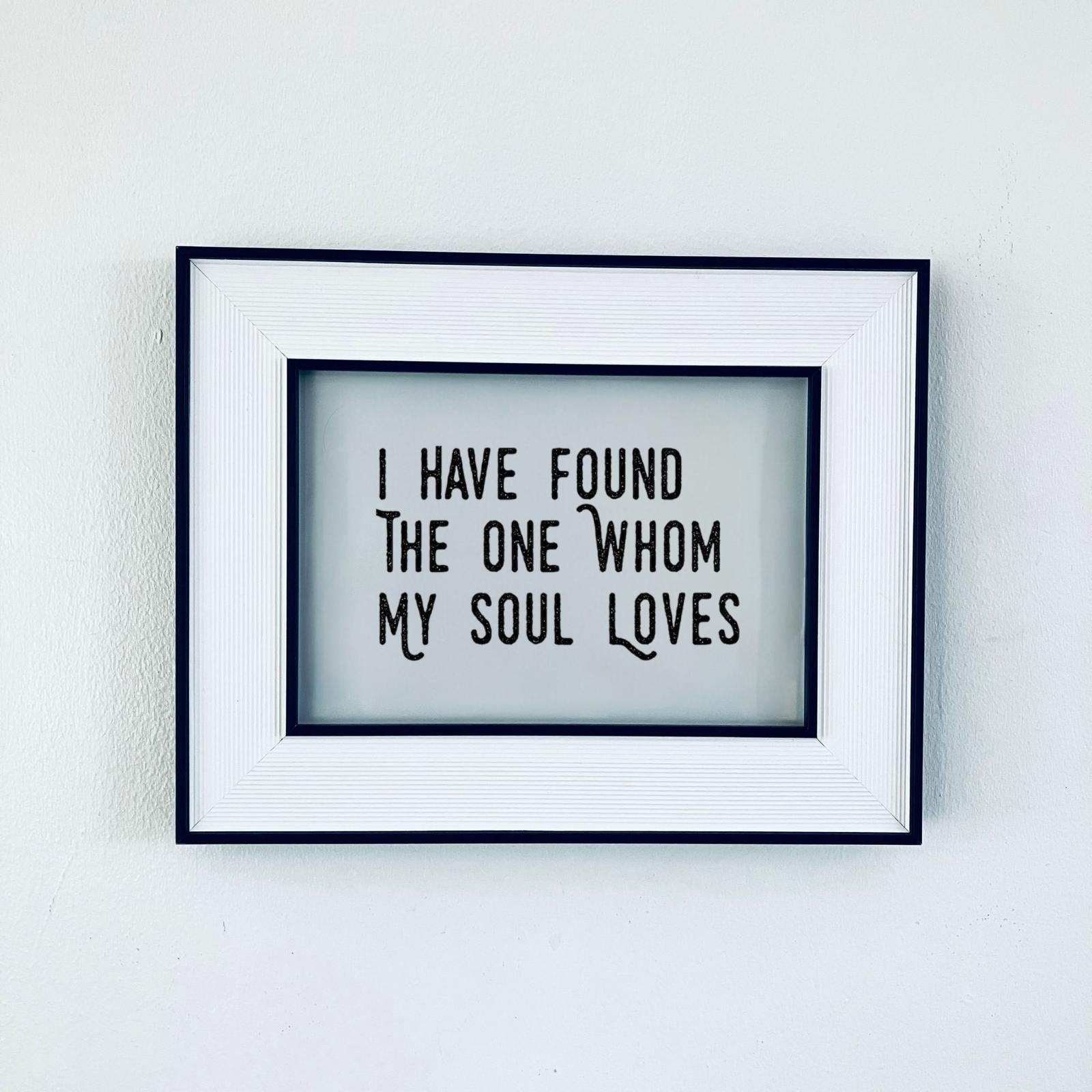 Classic Framed Love Quote Print Valentine&#39;s Day Gift Friend Girlfriend Boyfriend Anniversary Poe