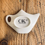 Vintage Style Crawford & Kent Floral Teabag Holder Spoon Rest Gift