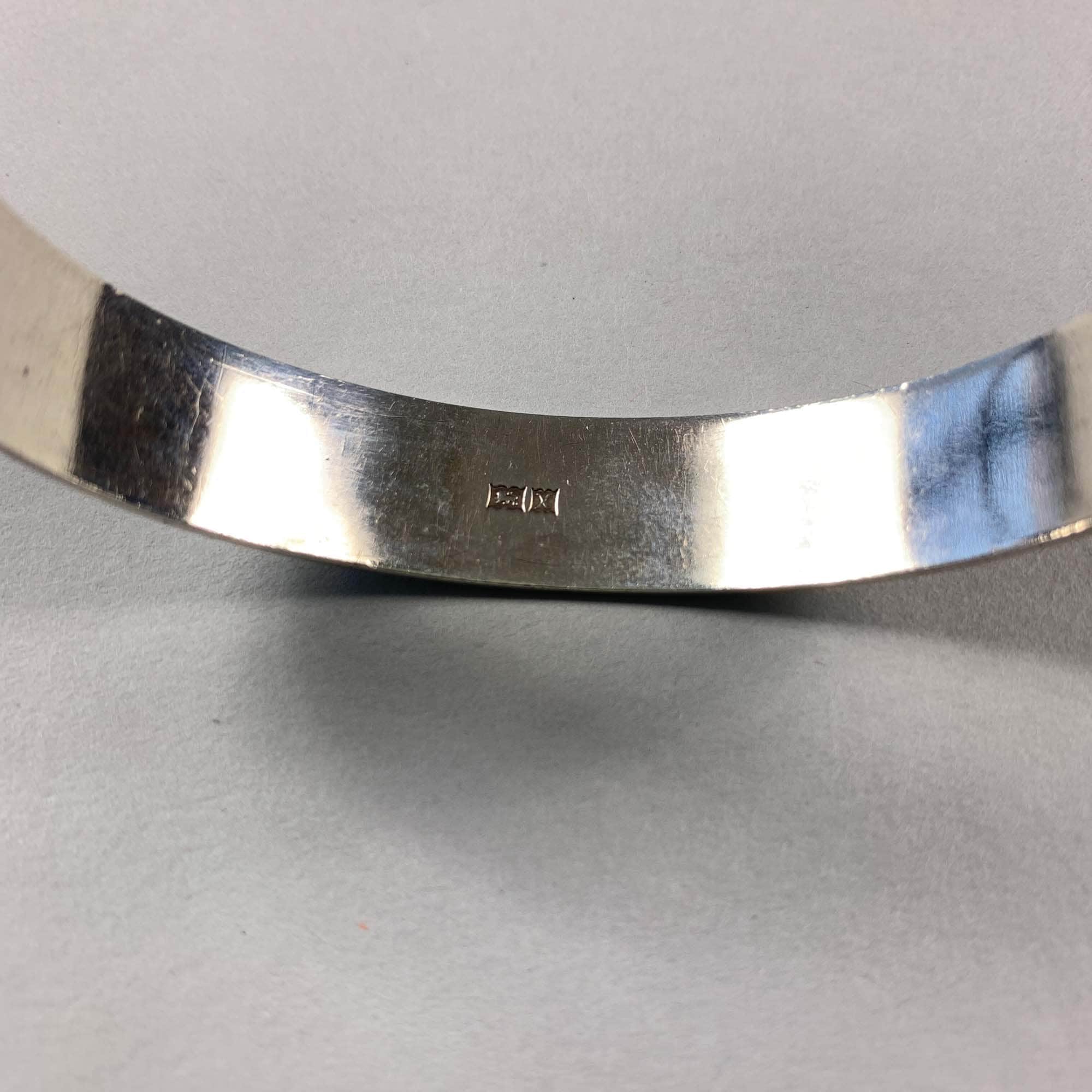 Vintage 925 Sterling Solid Silver Engraved Bracelet