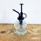 Vintage Style Glass Spritzer Bottle With Black Spray Button Vintage Homeware Gif