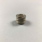 Vintage Unique 925 Sterling Solid Silver Multi Band Textured Ring - Size L 1/2