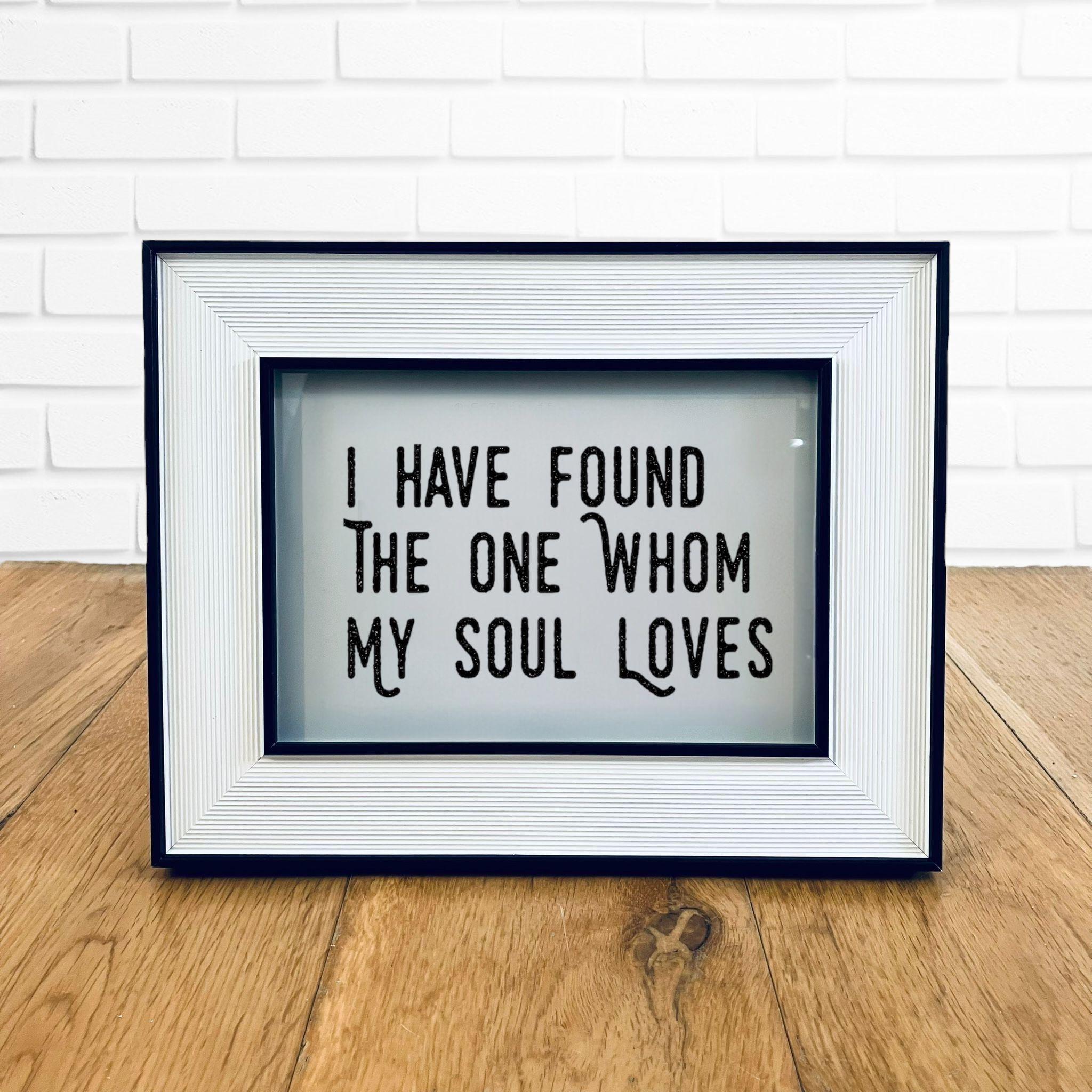 Classic Framed Love Quote Print Valentine&#39;s Day Gift Friend Girlfriend Boyfriend Anniversary Poe