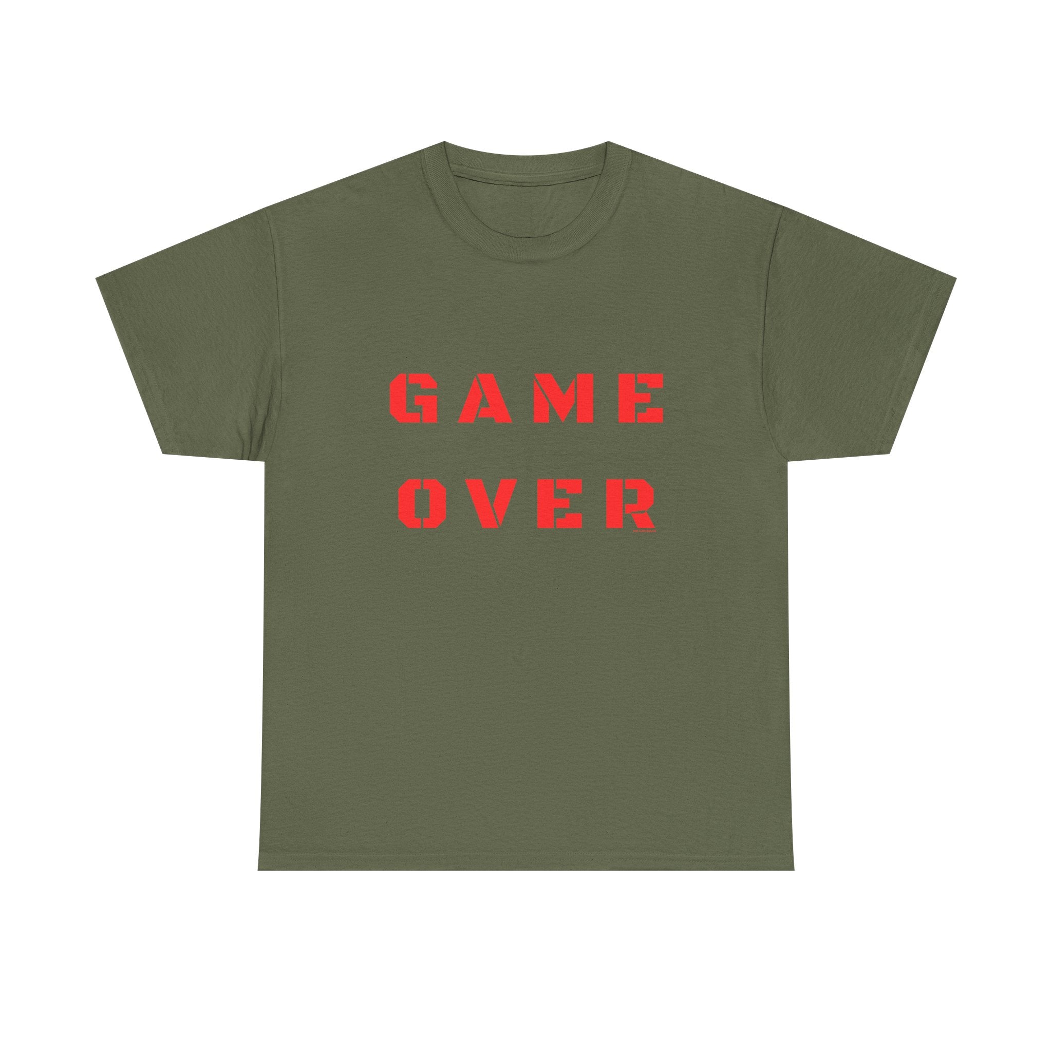 Game Over Printed T-Shirt 100% Cotton Novelty Gamer Tee Gift