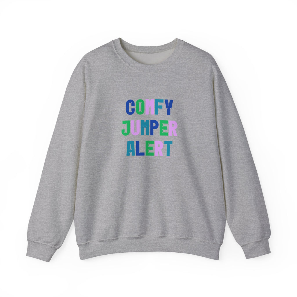 Comfy Jumper Alert Printed Crewneck Sweatshirt Pullover Retro Mum Sister Gift