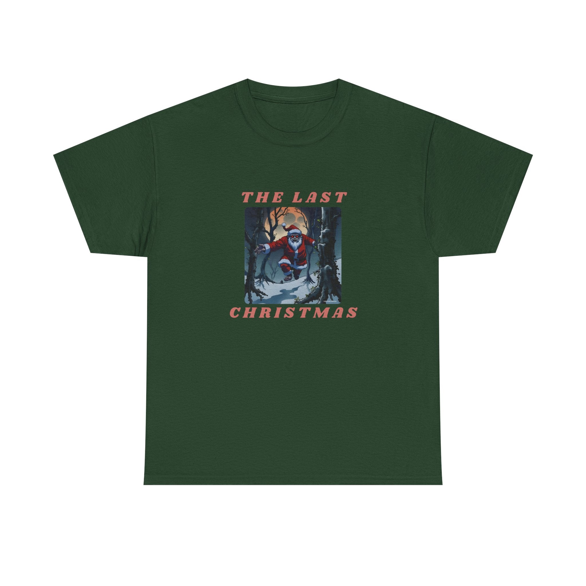 The Last Christmas Printed T-Shirt 100% Cotton Novelty Zombie Santa Xmas Tee Gift