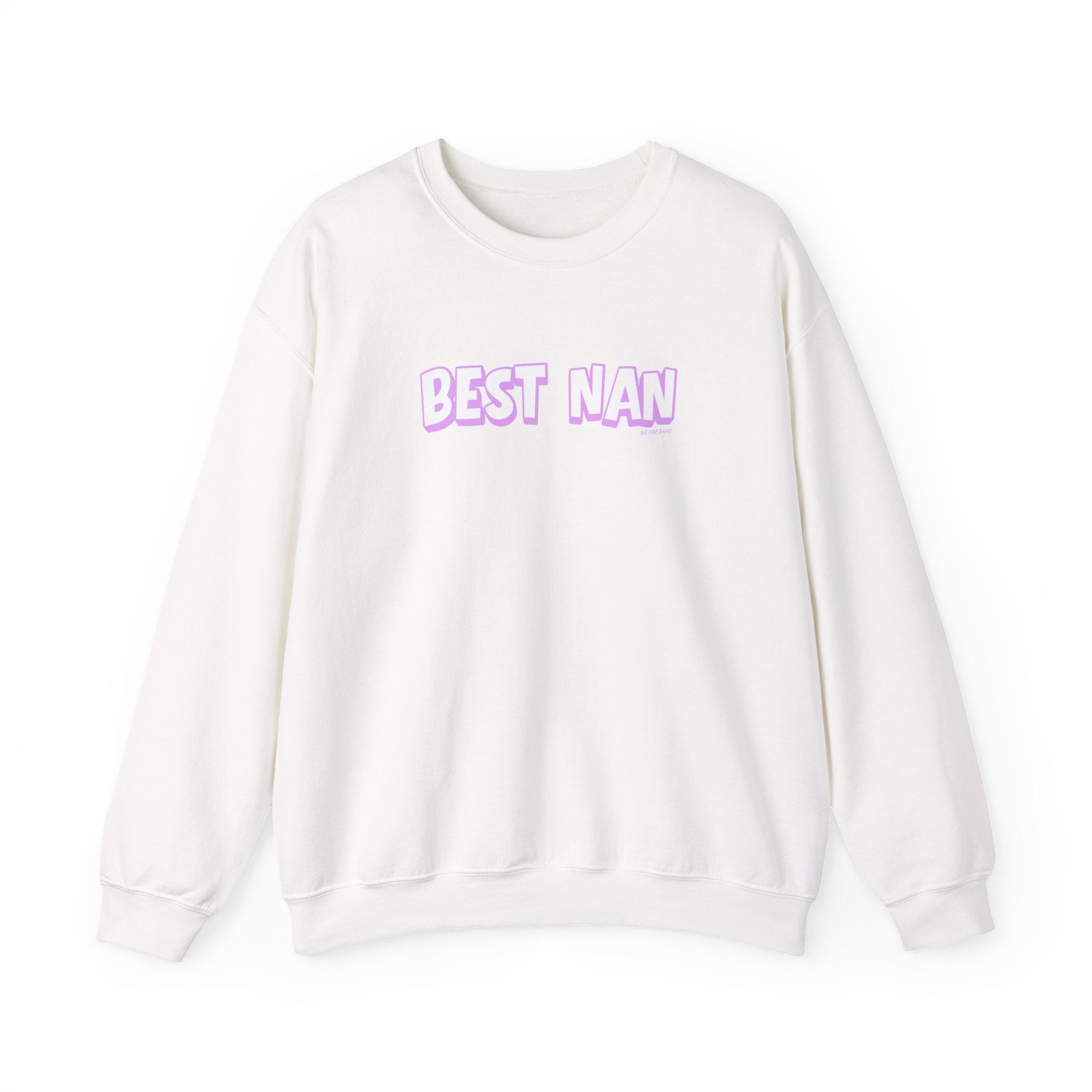 Best Nan Printed Crewneck Sweatshirt Pullover Retro 3D Nannan Grandma Granny Gift