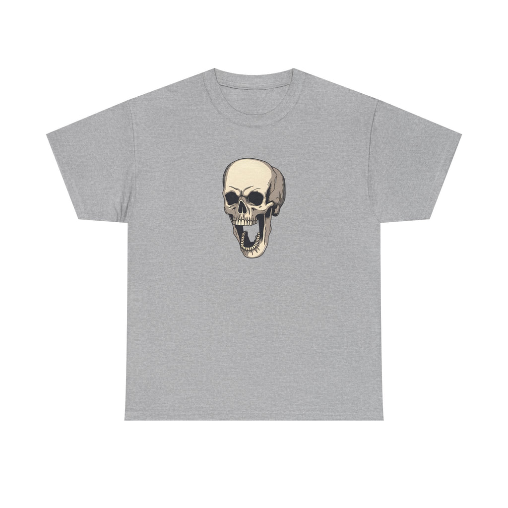 Laughing Skull Printed T-Shirt 100% Cotton Novelty Scary Halloween Tee