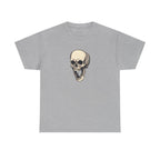 Laughing Skull Printed T-Shirt 100% Cotton Novelty Scary Halloween Tee