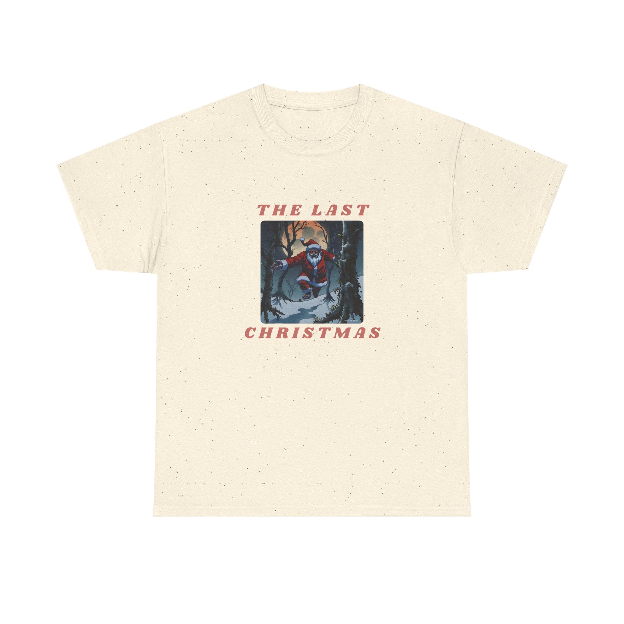 The Last Christmas Printed T-Shirt 100% Cotton Novelty Zombie Santa Xmas Tee Gift
