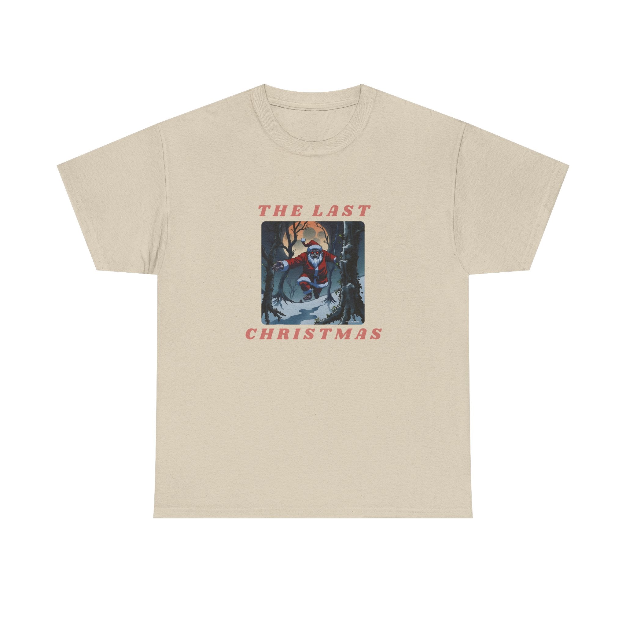 The Last Christmas Printed T-Shirt 100% Cotton Novelty Zombie Santa Xmas Tee Gift