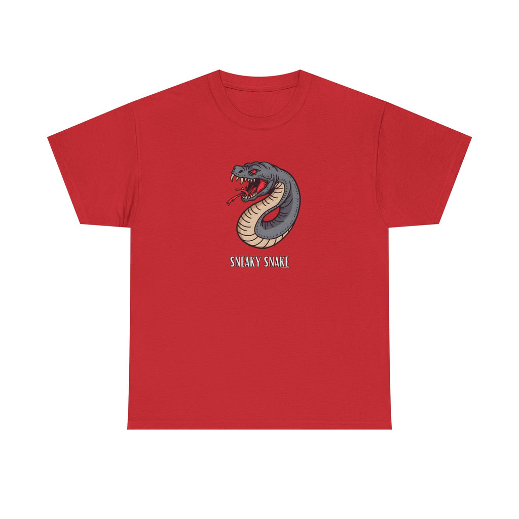 Sneaky Snake Printed T-Shirt 100% Cotton Novelty Scary Halloween Tee