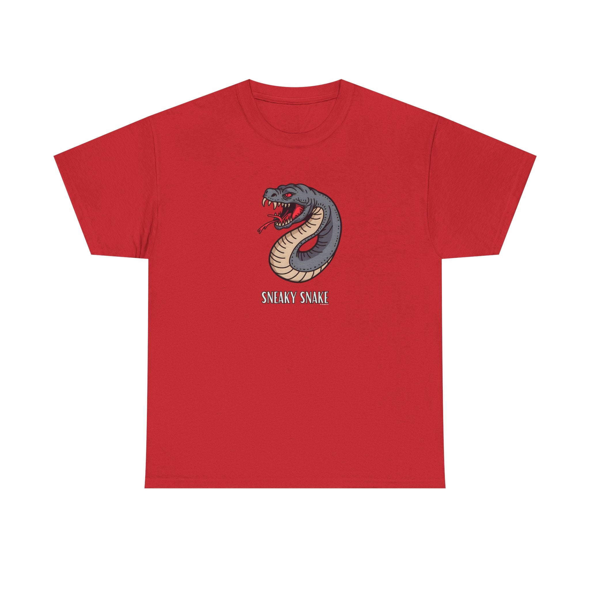 Sneaky Snake Printed T-Shirt 100% Cotton Novelty Scary Halloween Tee