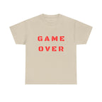 Game Over Printed T-Shirt 100% Cotton Novelty Gamer Tee Gift