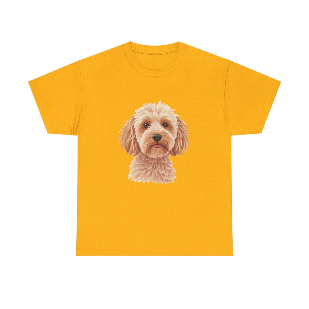 Light Cockapoo Printed T-Shirt 100% Cotton Novelty Cute Dog Tee Gift