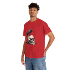 Skull & Crow Printed 100% Cotton Goth Biker Tattoo T-Shirt Halloween Tee