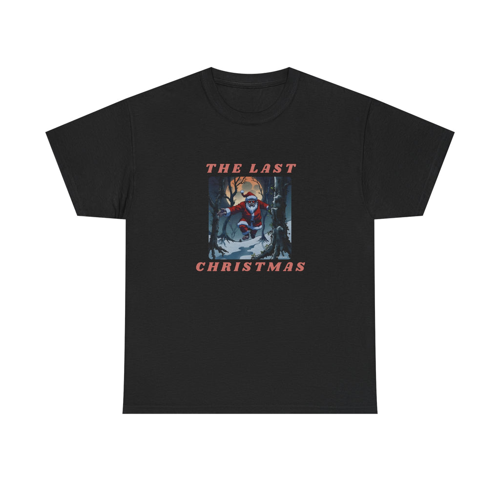 The Last Christmas Printed T-Shirt 100% Cotton Novelty Zombie Santa Xmas Tee Gift