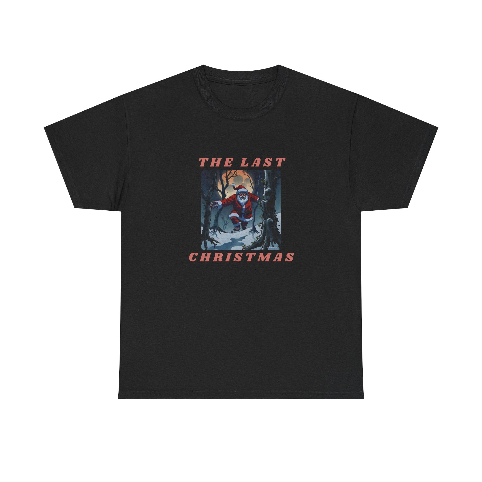 The Last Christmas Printed T-Shirt 100% Cotton Novelty Zombie Santa Xmas Tee Gift