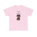 Devoted To Dachshunds Sausage Dog Printed T-Shirt 100% Cotton Novelty Cute Dog Tee Gift