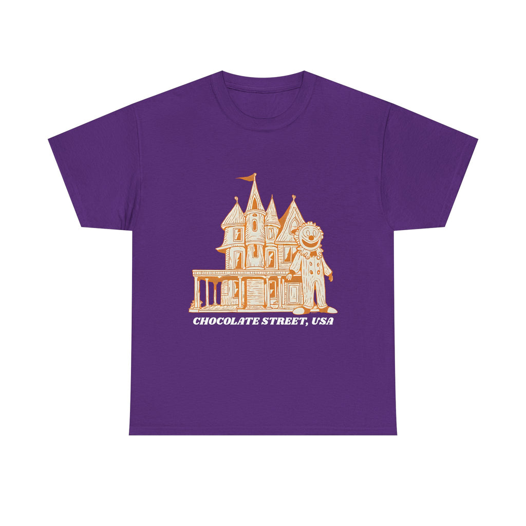 Chocolate Street USA Printed T-Shirt 100% Cotton Retro American Tee