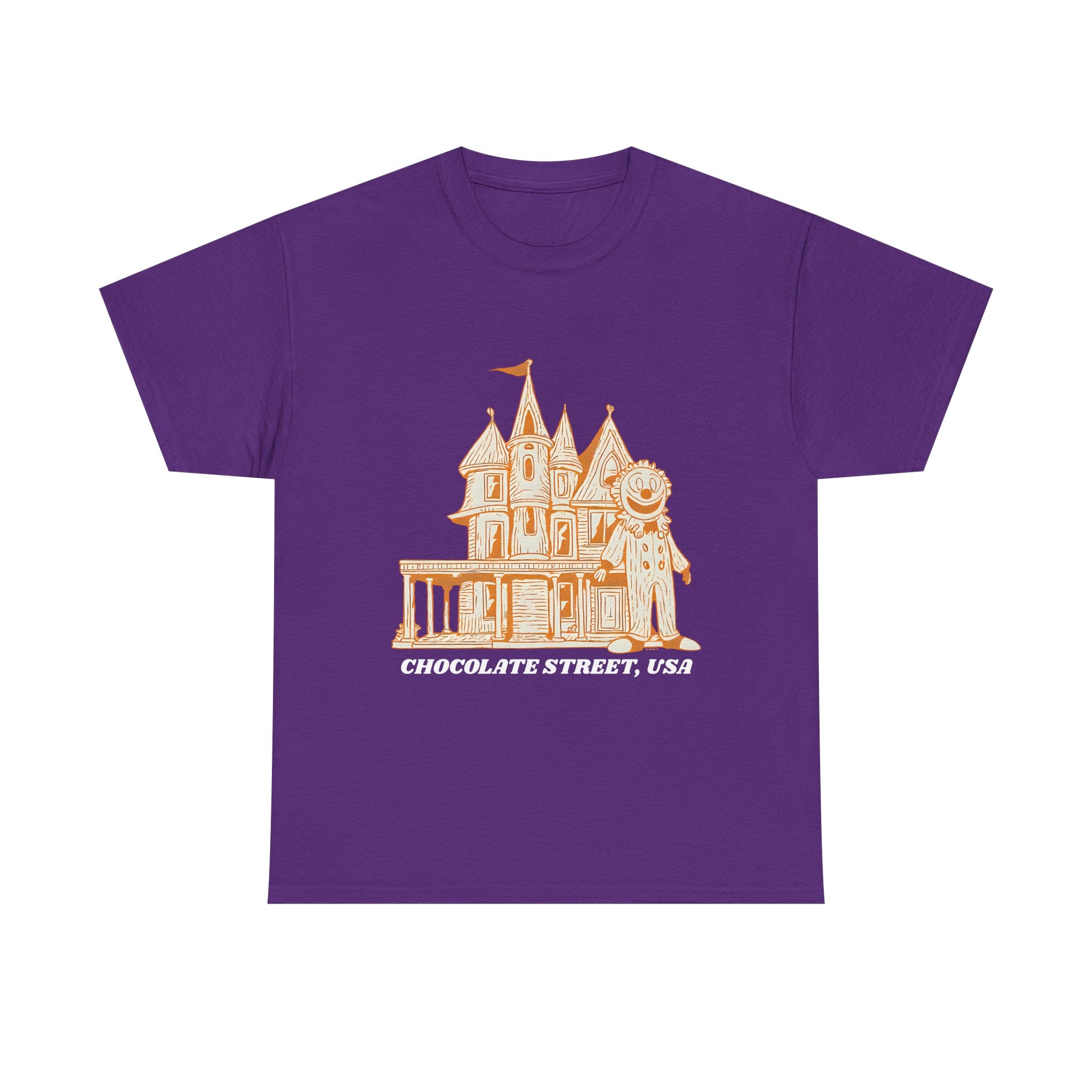 Chocolate Street USA Printed T-Shirt 100% Cotton Retro American Tee