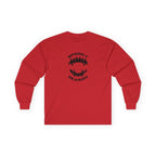 Spooky Season Long Sleeve Tee 100% Cotton Scary Vampire Teeth Halloween T-Shirt Gift