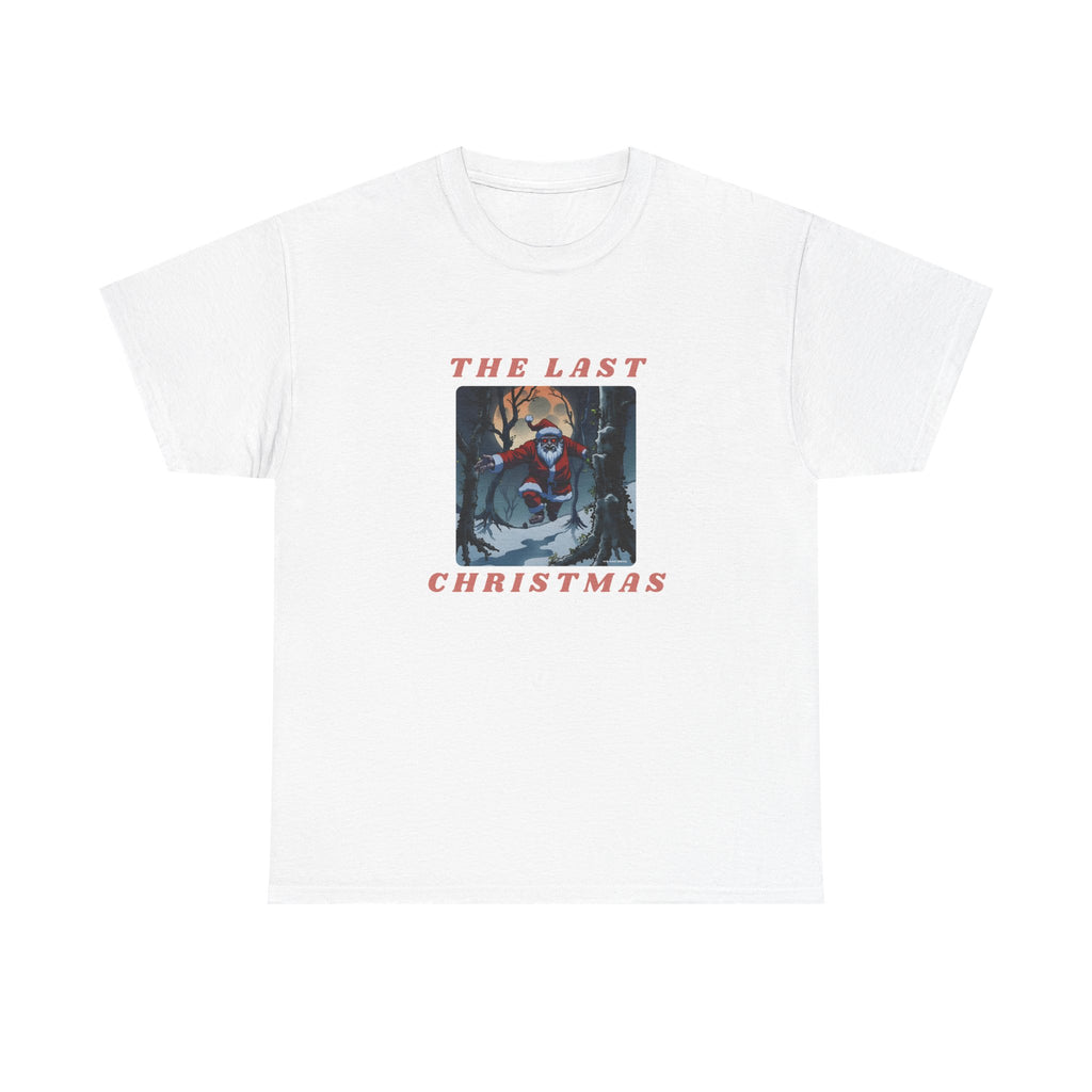 The Last Christmas Printed T-Shirt 100% Cotton Novelty Zombie Santa Xmas Tee Gift