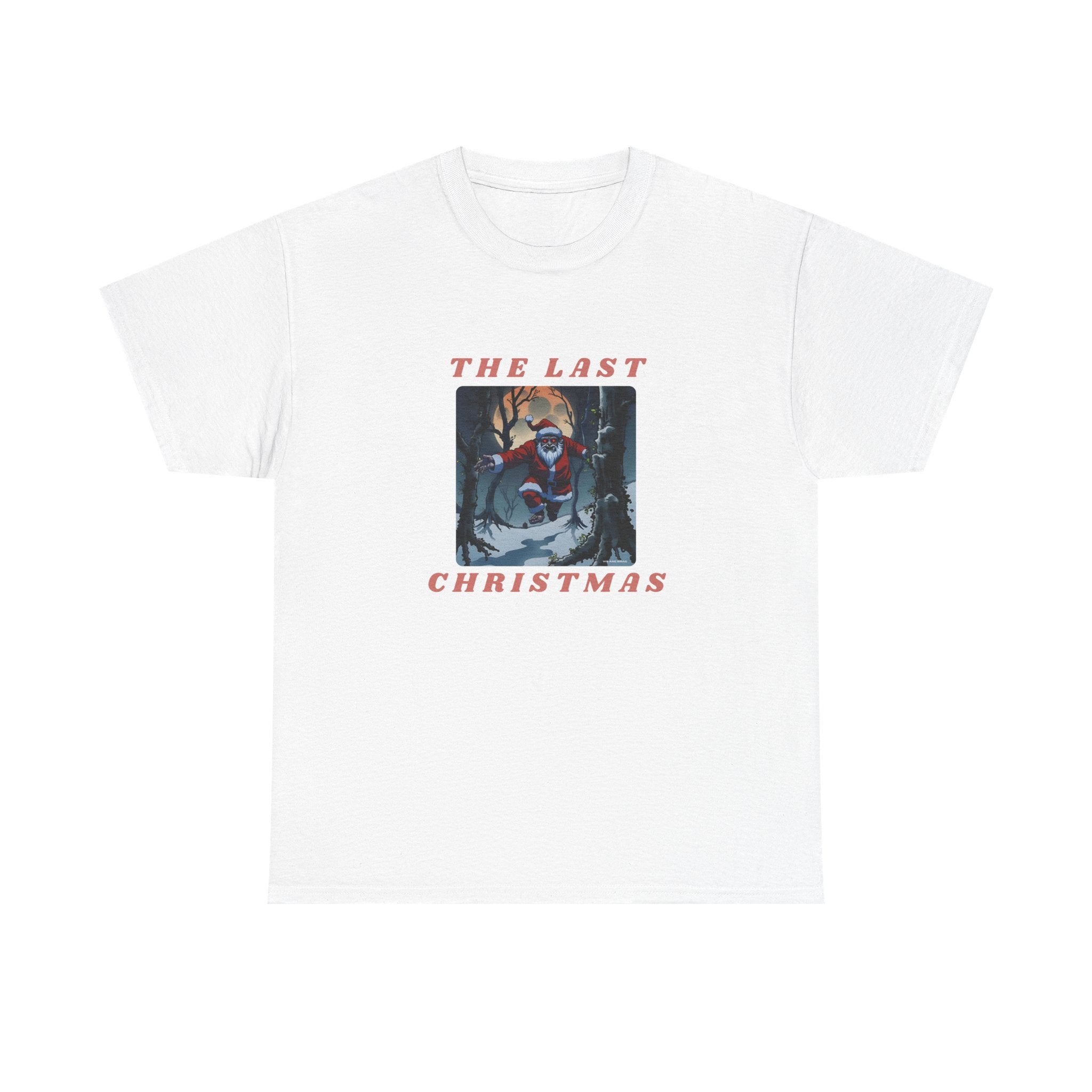 The Last Christmas Printed T-Shirt 100% Cotton Novelty Zombie Santa Xmas Tee Gift