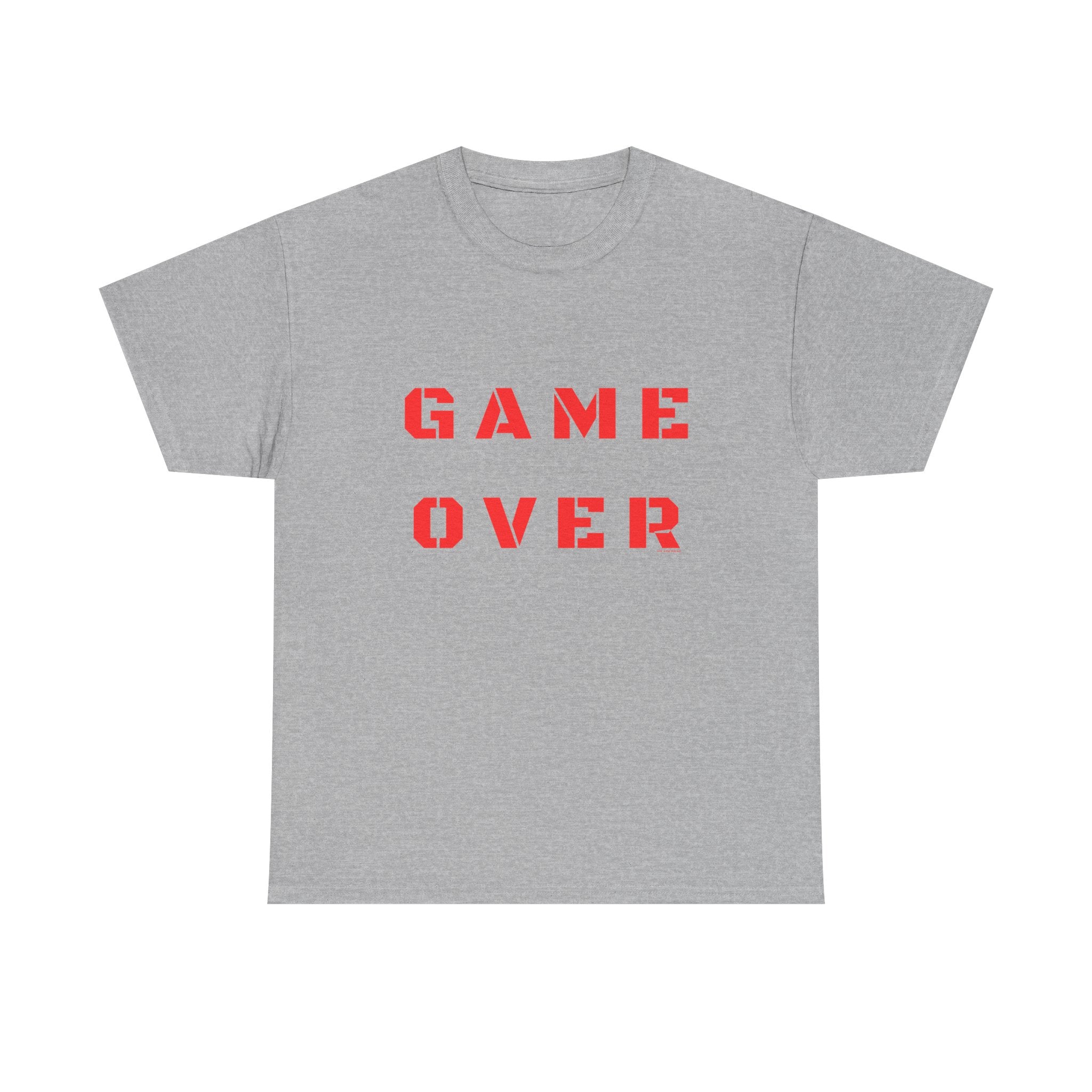 Game Over Printed T-Shirt 100% Cotton Novelty Gamer Tee Gift