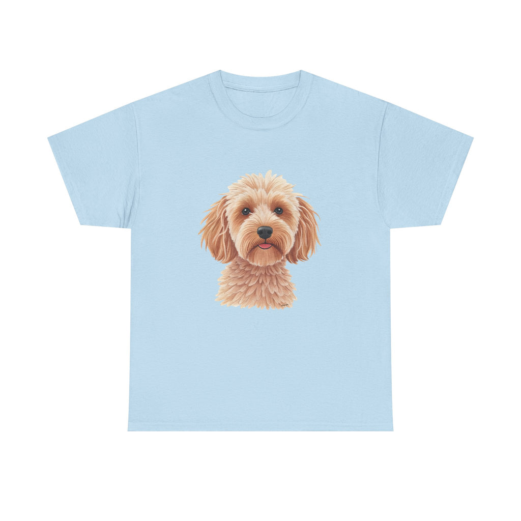 Light Cockapoo Printed T-Shirt 100% Cotton Novelty Cute Dog Tee Gift