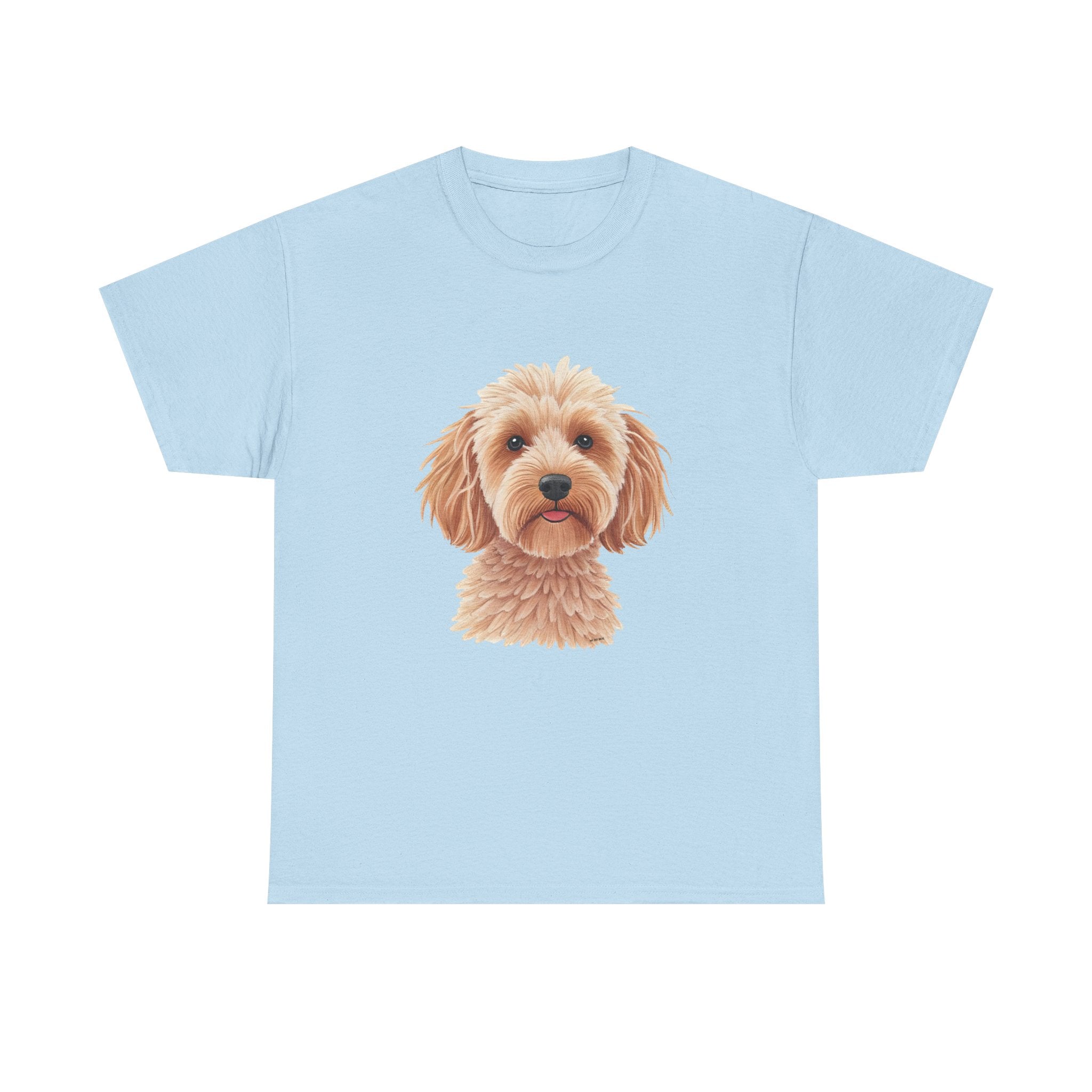 Light Cockapoo Printed T-Shirt 100% Cotton Novelty Cute Dog Tee Gift