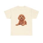 Brown Cockapoo Printed T-Shirt 100% Cotton Novelty Cute Dog Tee Gift