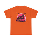 Haunted House Printed T-Shirt 100% Cotton Novelty Scary Halloween Tee