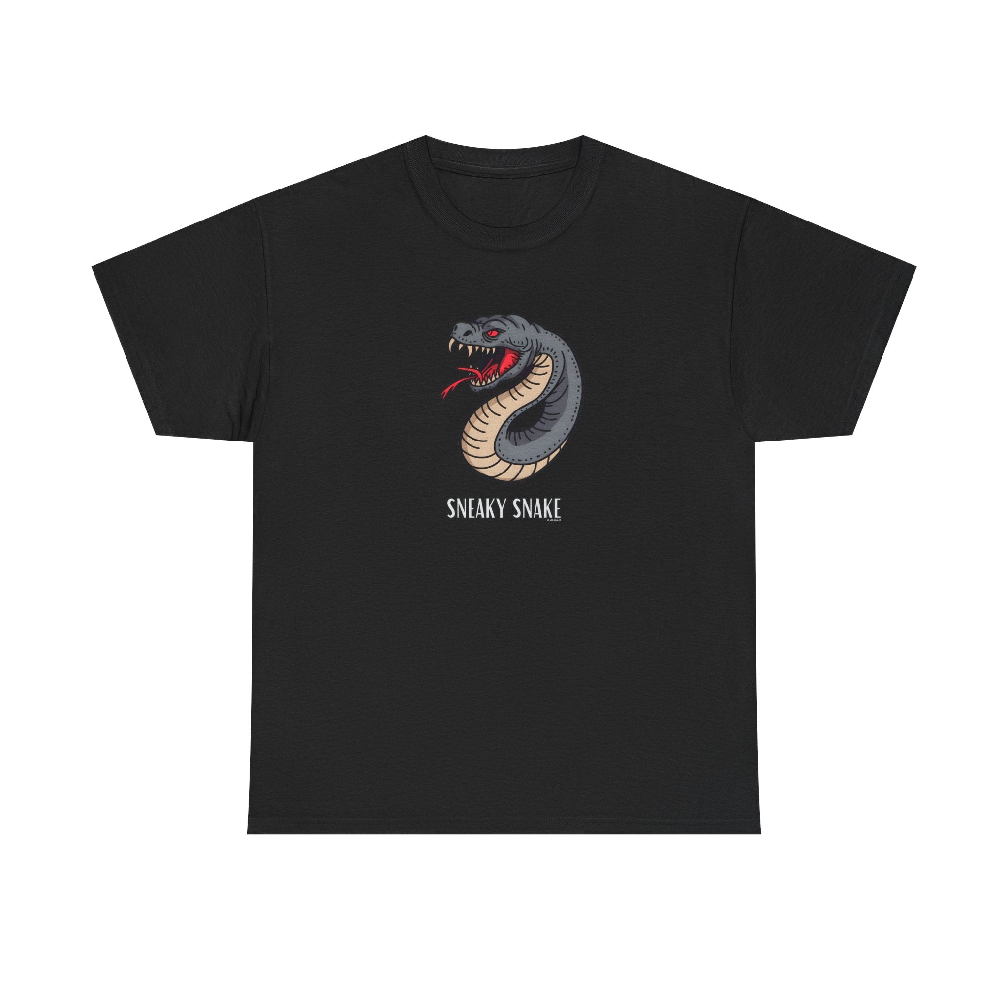 Sneaky Snake Printed T-Shirt 100% Cotton Novelty Scary Halloween Tee