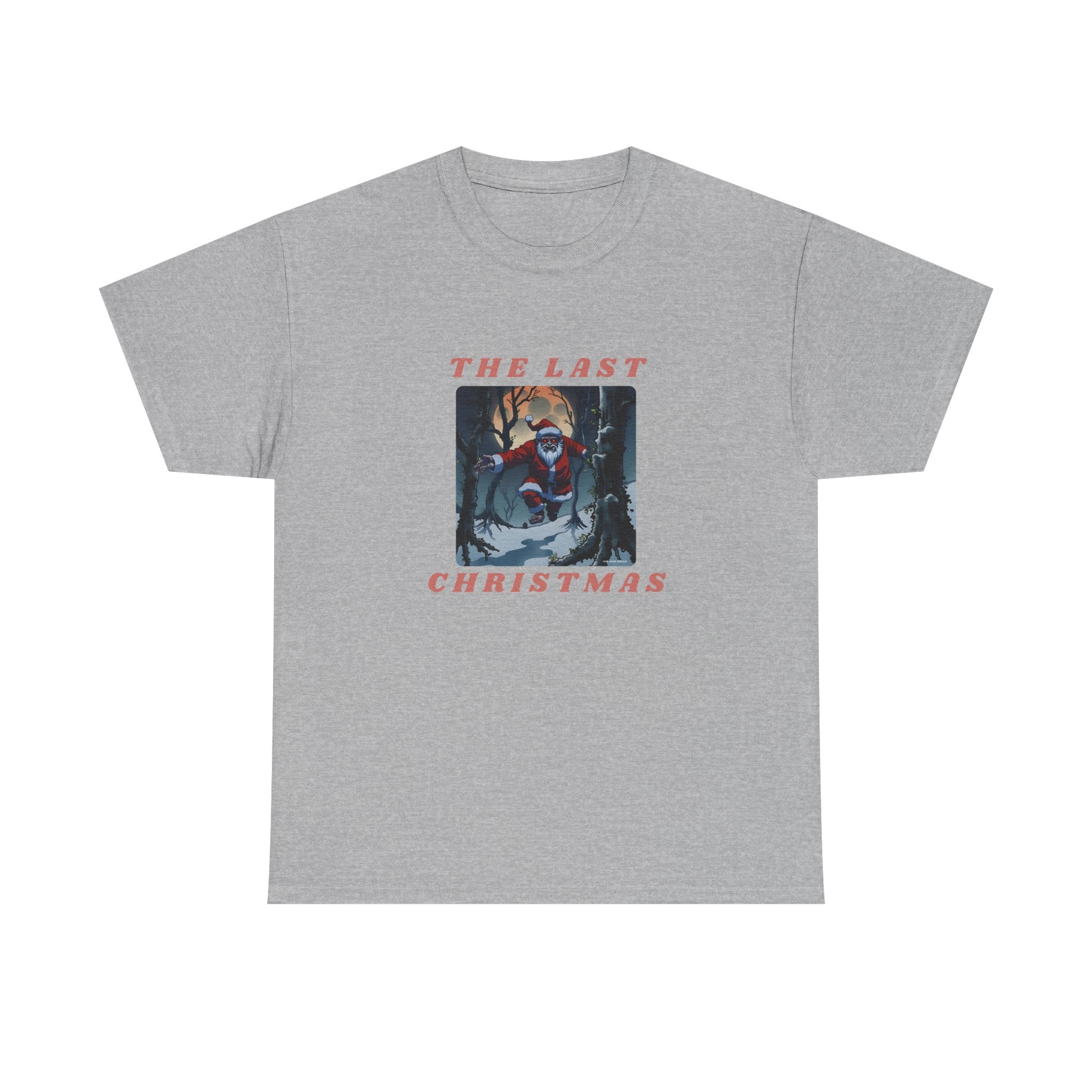 The Last Christmas Printed T-Shirt 100% Cotton Novelty Zombie Santa Xmas Tee Gift