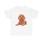 Brown Cockapoo Printed T-Shirt 100% Cotton Novelty Cute Dog Tee Gift