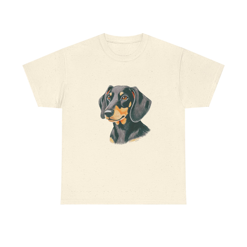 Dachsund Sausage Dog Printed T-Shirt 100% Cotton Novelty Cute Dog Tee Gift