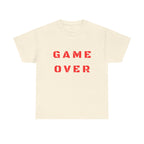 Game Over Printed T-Shirt 100% Cotton Novelty Gamer Tee Gift