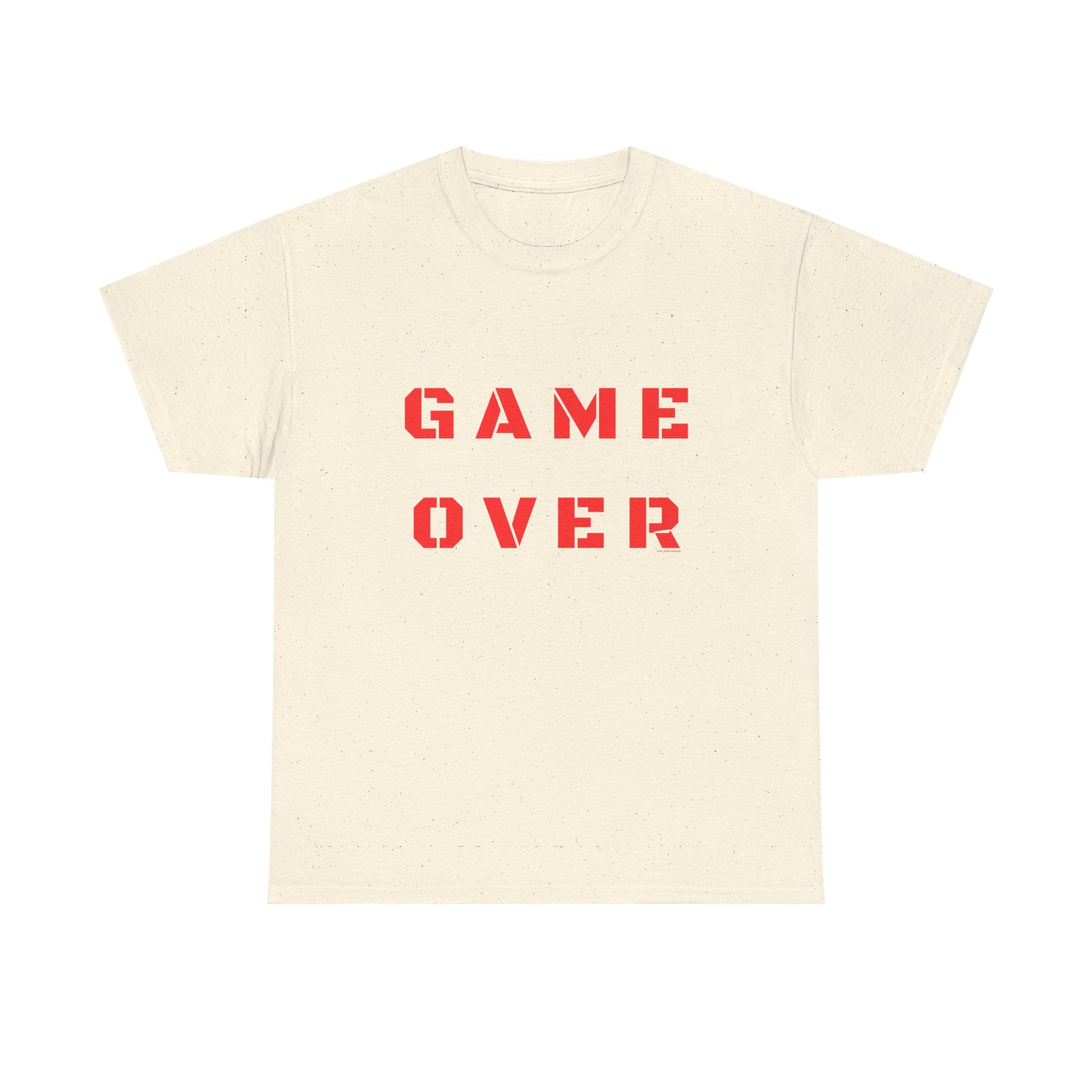 Game Over Printed T-Shirt 100% Cotton Novelty Gamer Tee Gift