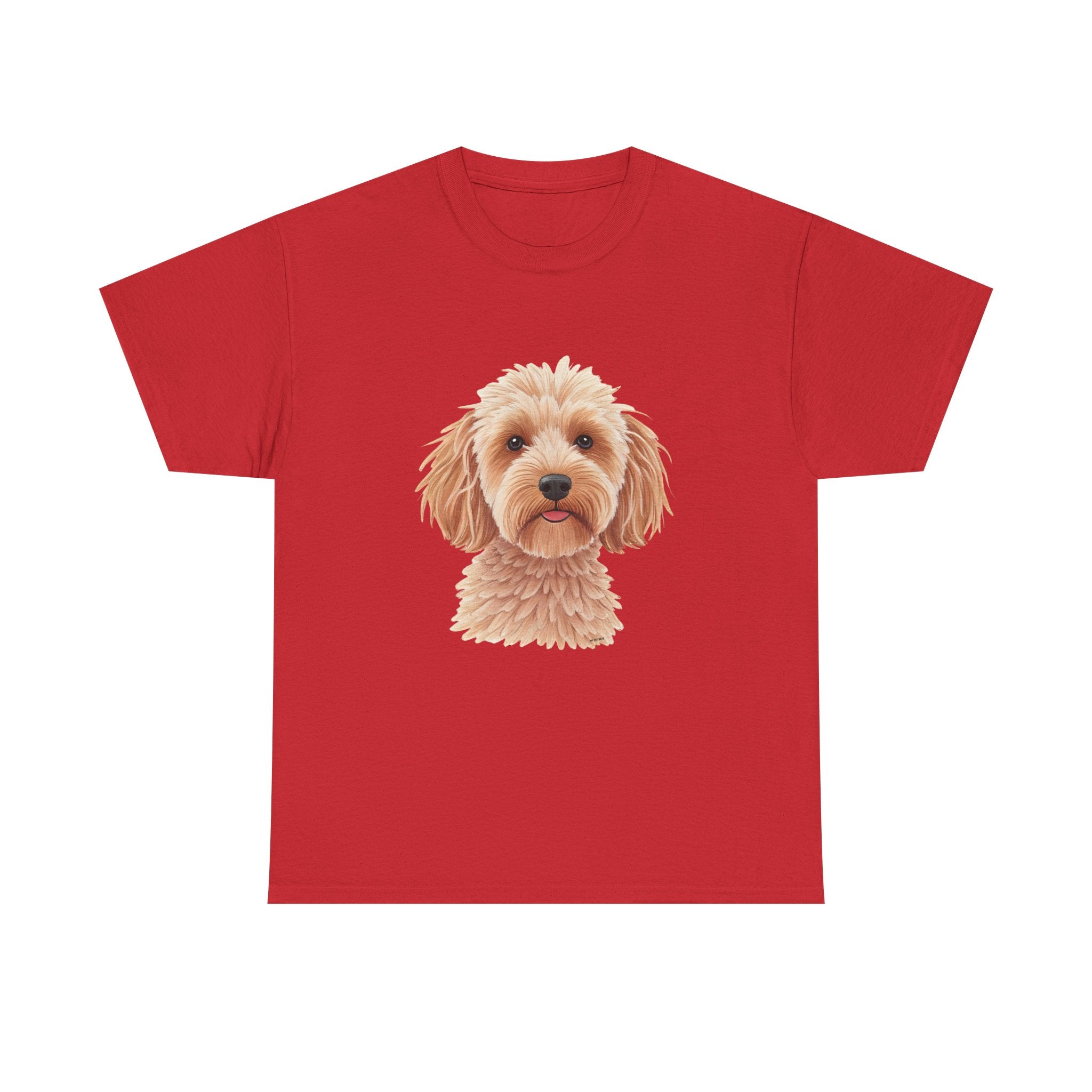 Light Cockapoo Printed T-Shirt 100% Cotton Novelty Cute Dog Tee Gift