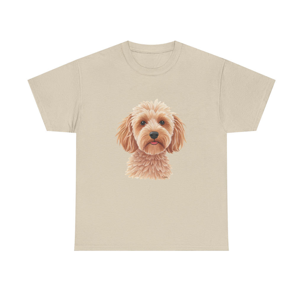 Light Cockapoo Printed T-Shirt 100% Cotton Novelty Cute Dog Tee Gift