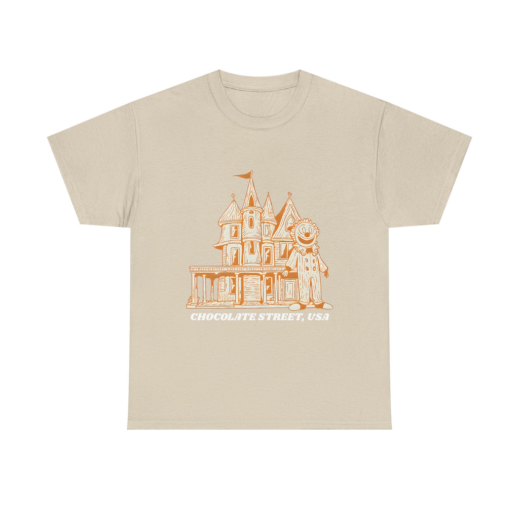 Chocolate Street USA Printed T-Shirt 100% Cotton Retro American Tee