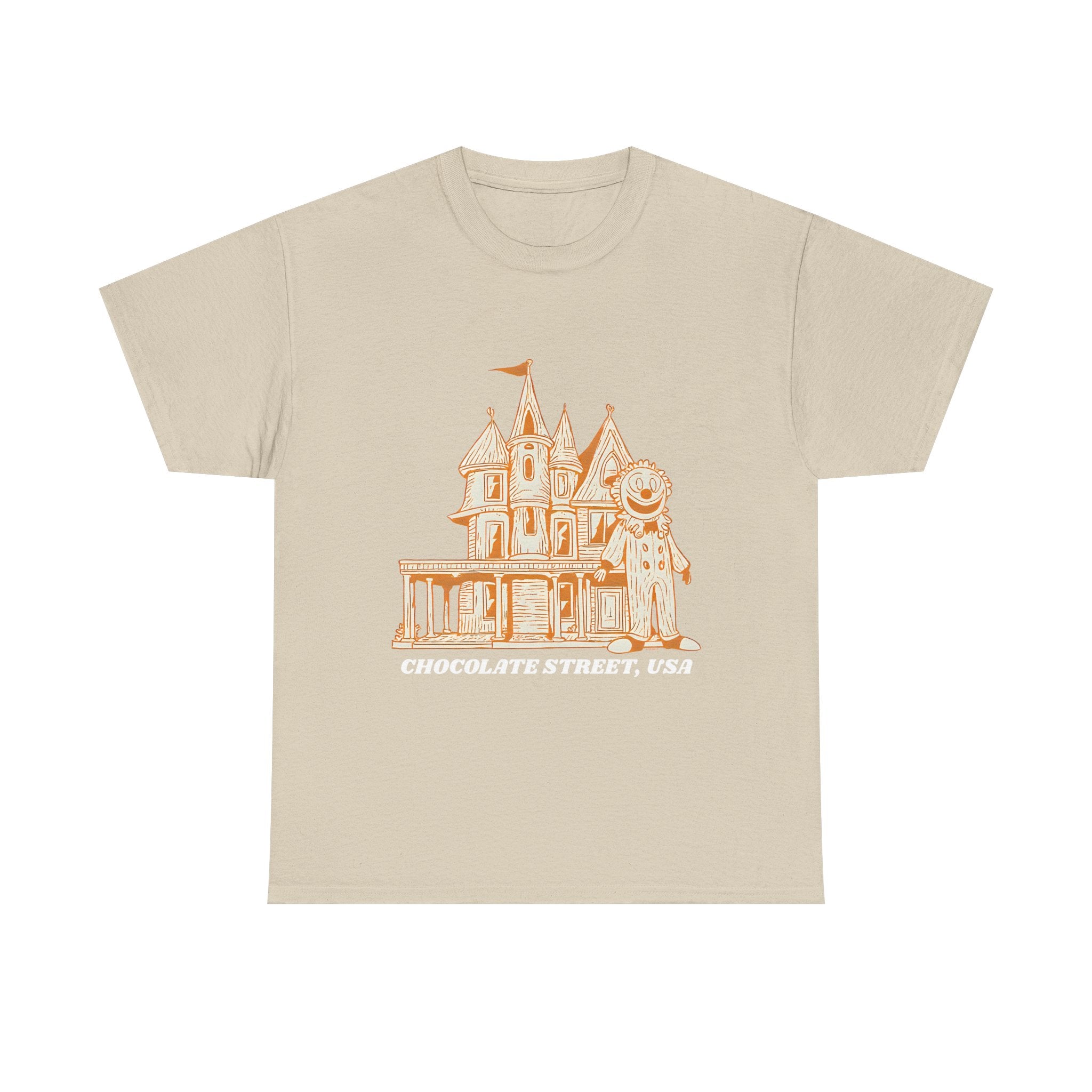 Chocolate Street USA Printed T-Shirt 100% Cotton Retro American Tee