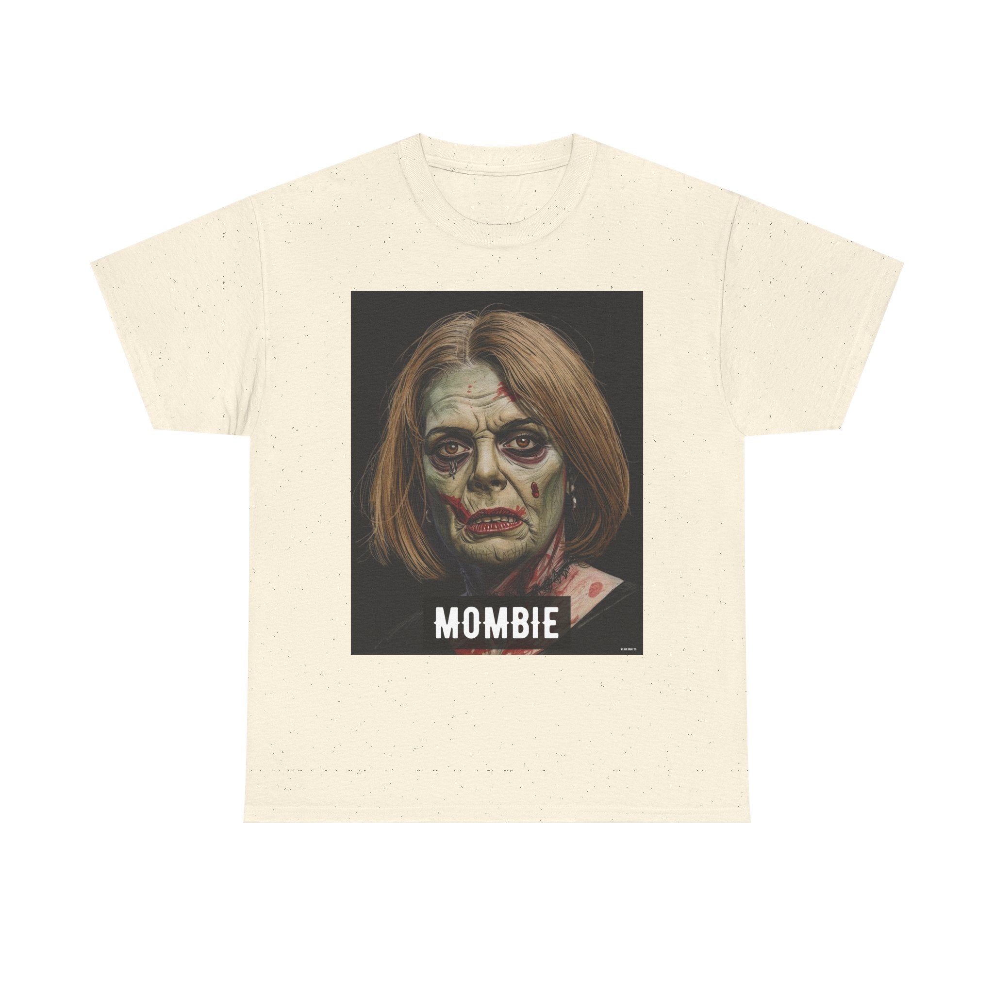 Mombie Halloween Printed T-Shirt 100% Cotton Scary Novelty Mom Zombie Tee