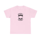 Spooky Season Halloween Printed T-Shirt 100% Cotton Scary Vampire Teeth Novelty Tee
