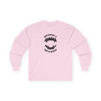 Spooky Season Long Sleeve Tee 100% Cotton Scary Vampire Teeth Halloween T-Shirt Gift