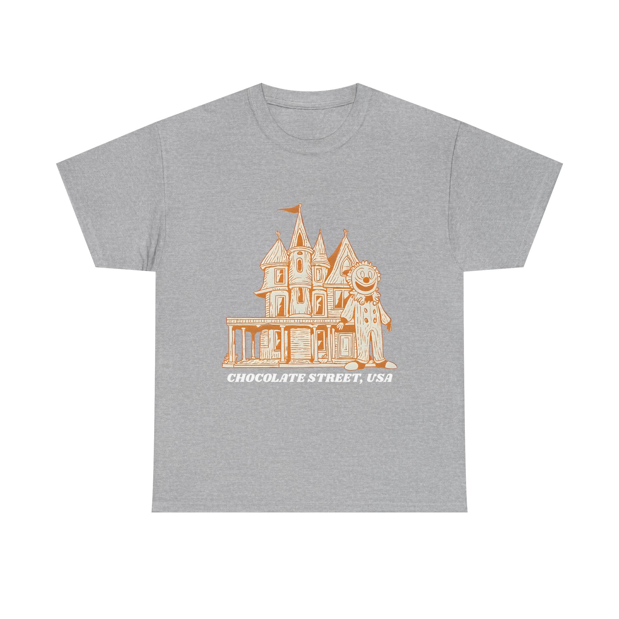 Chocolate Street USA Printed T-Shirt 100% Cotton Retro American Tee