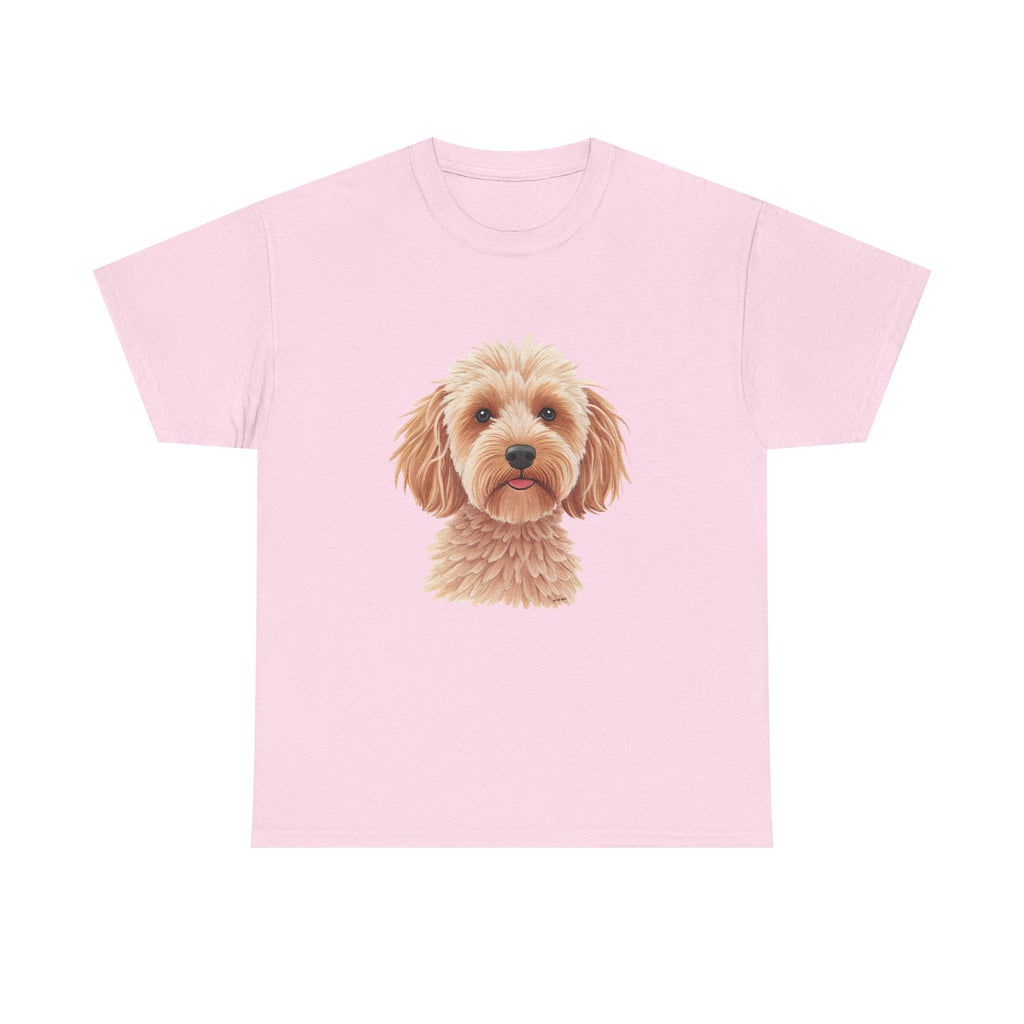 Light Cockapoo Printed T-Shirt 100% Cotton Novelty Cute Dog Tee Gift