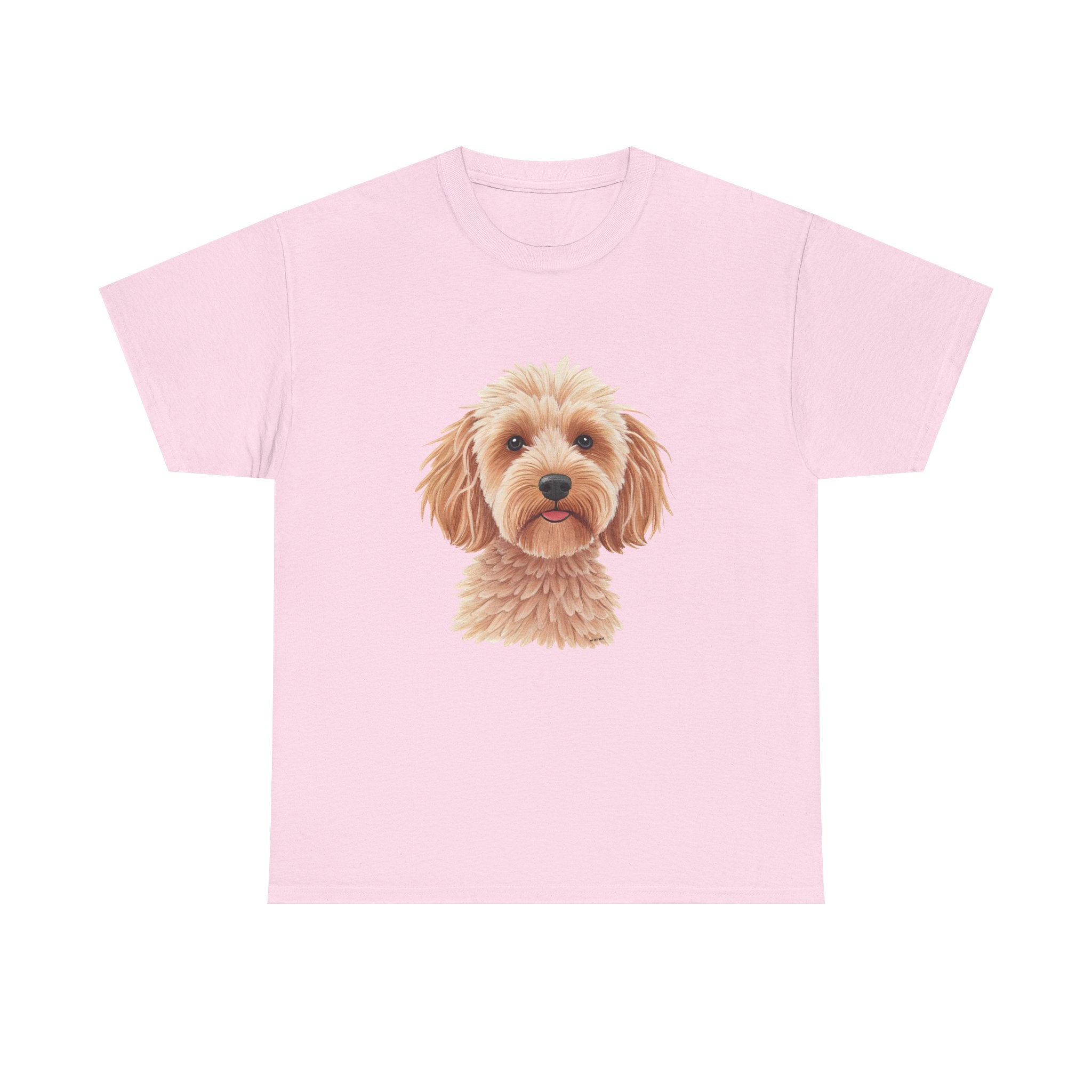 Light Cockapoo Printed T-Shirt 100% Cotton Novelty Cute Dog Tee Gift